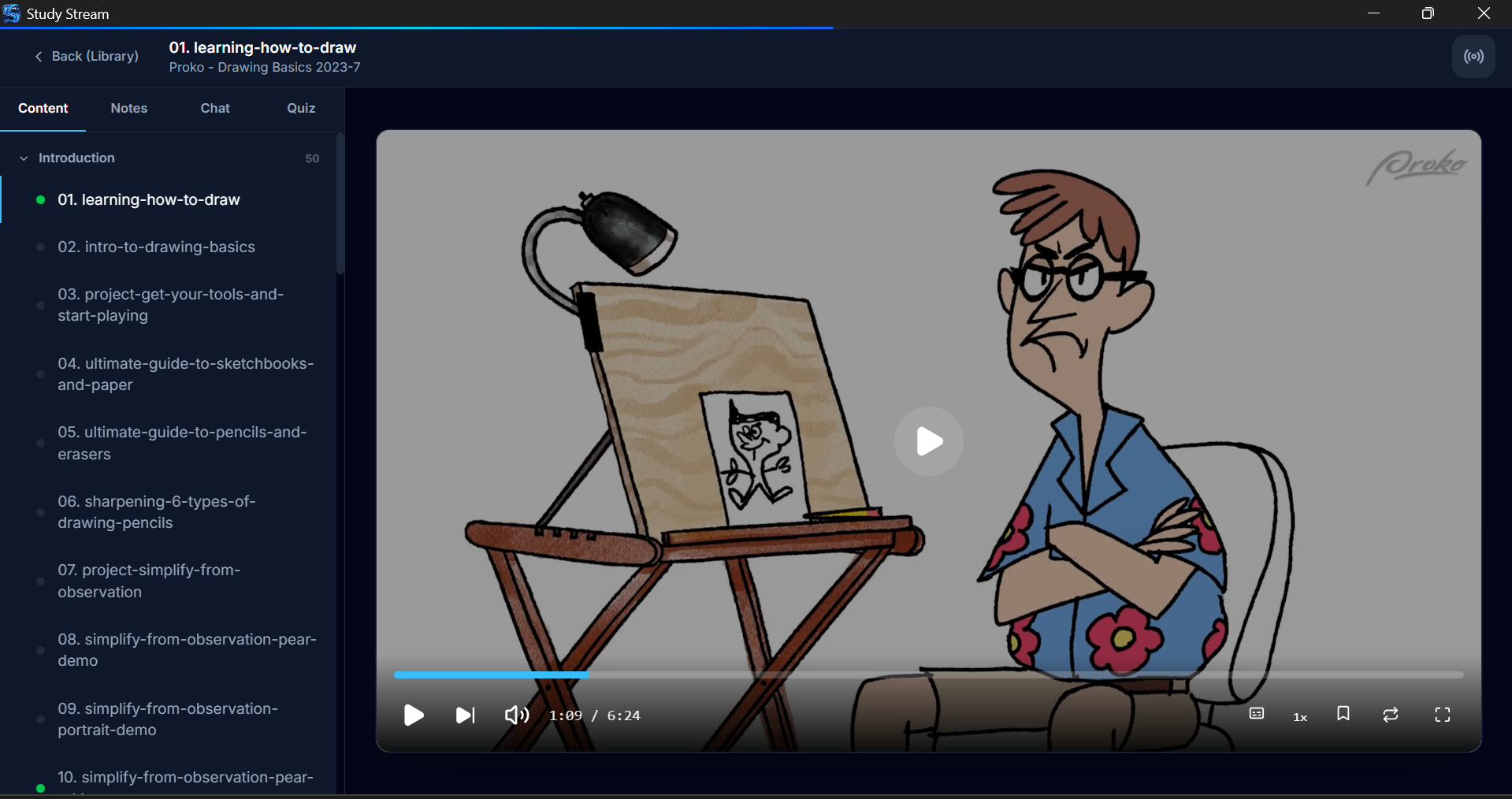 Video course player